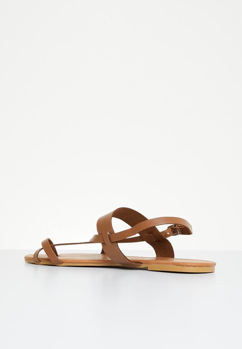 Superbalist - Sutton ankle tie sandal - tan
