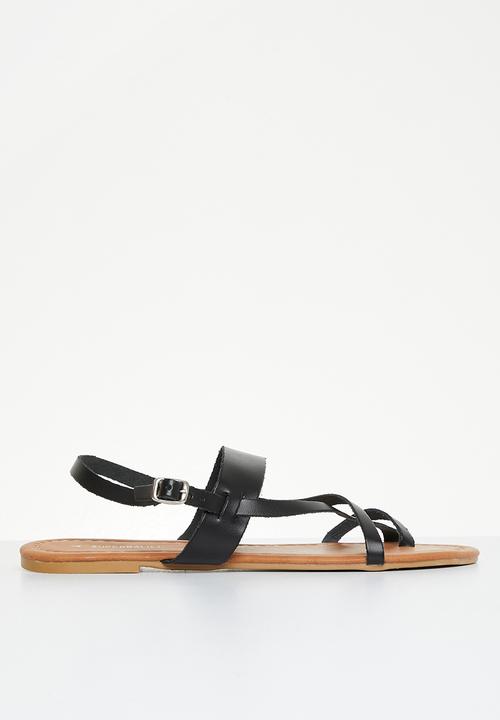 Superbalist - Sutton ankle tie sandal - black