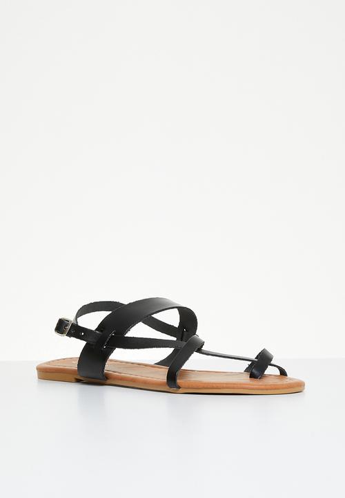 Superbalist - Sutton ankle tie sandal - black