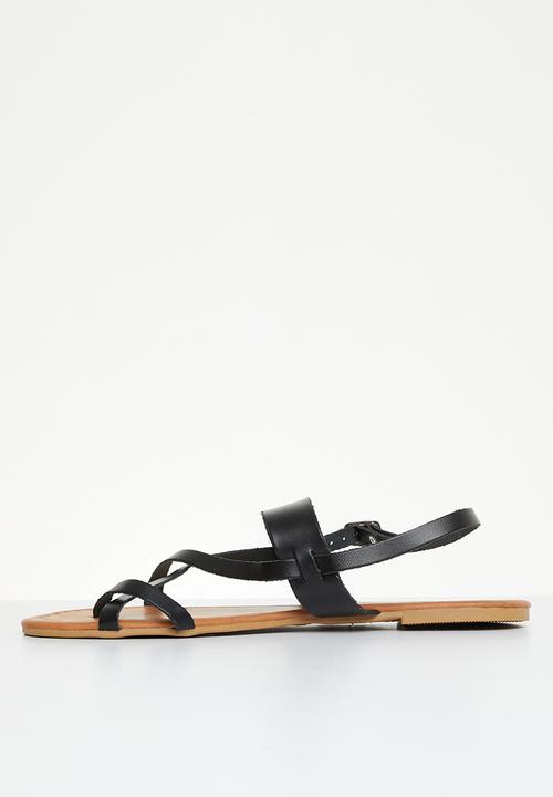 Superbalist - Sutton ankle tie sandal - black