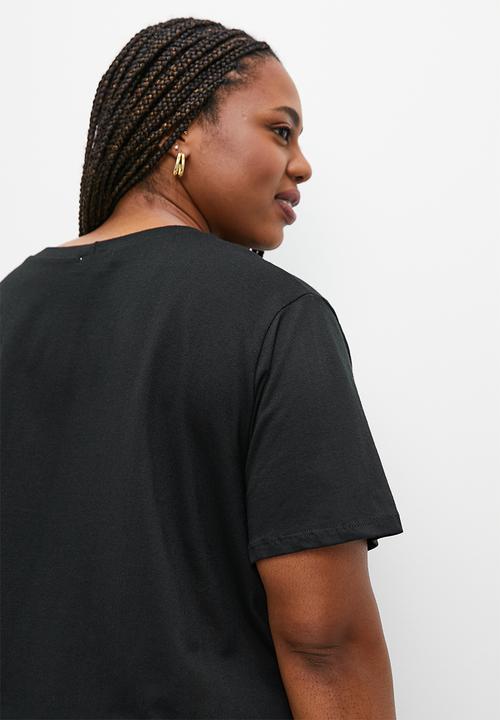 Superbalist - Basic crew graphic tee - black