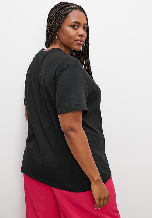 Superbalist - Basic crew graphic tee - black