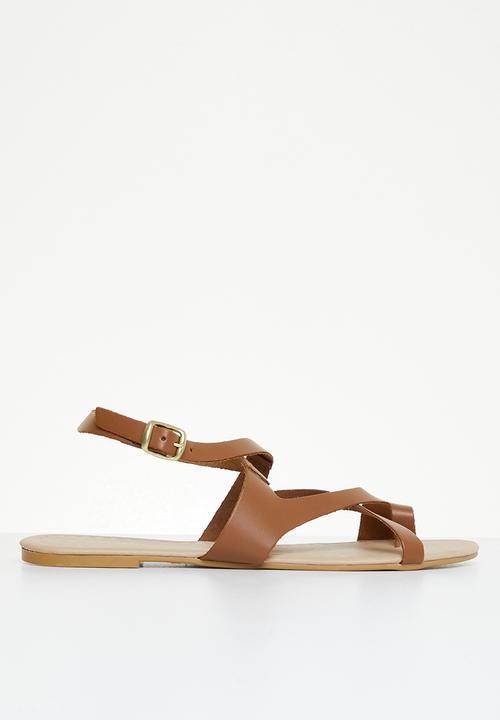 Superbalist - Carla leather strappy sandal - tan