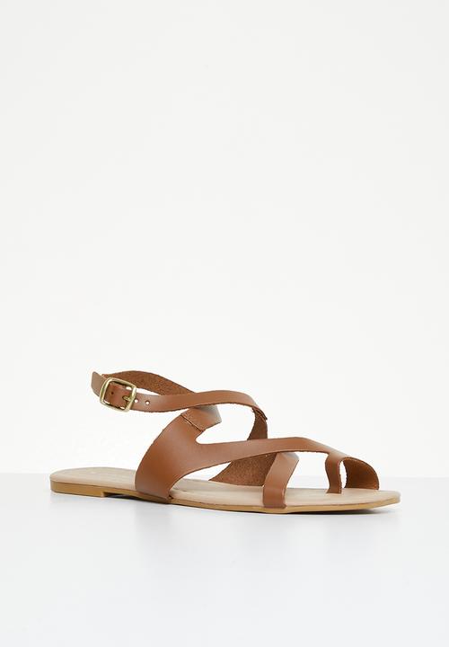Superbalist - Carla leather strappy sandal - tan
