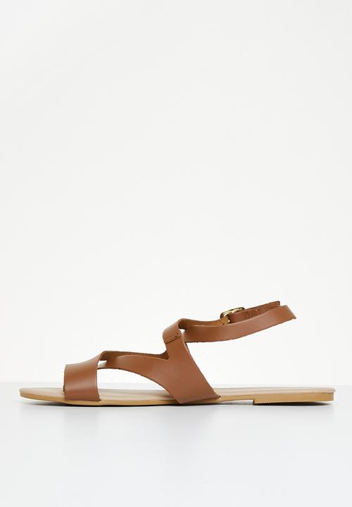 Superbalist - Carla leather strappy sandal - tan