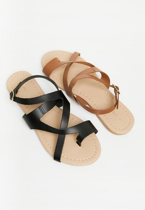Superbalist - Carla leather strappy sandal - tan