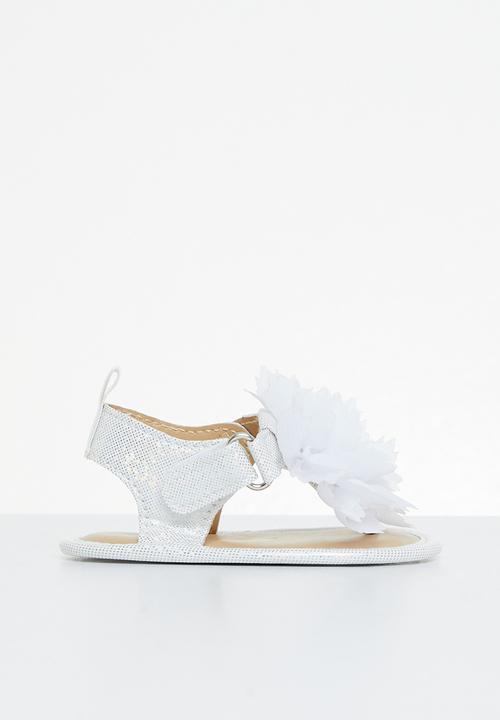 Pop Candy - Baby flower sandal - white