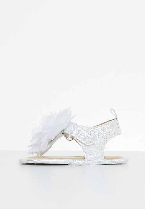 Pop Candy - Baby flower sandal - white