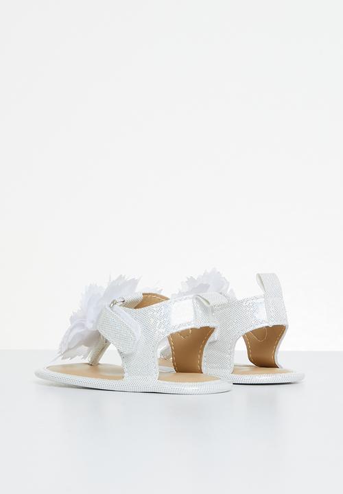 Pop Candy - Baby flower sandal - white