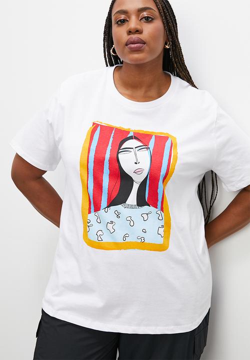 Superbalist - Basic crew graphic tee - white03