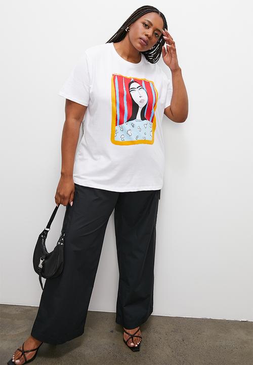 Superbalist - Basic crew graphic tee - white03