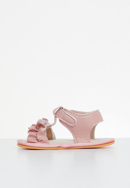 Pop Candy - Baby sandal with ruffles - pink