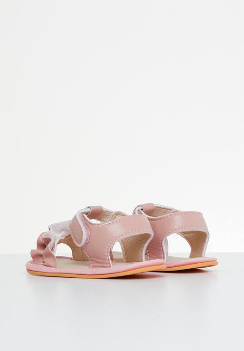 Pop Candy - Baby sandal with ruffles - pink