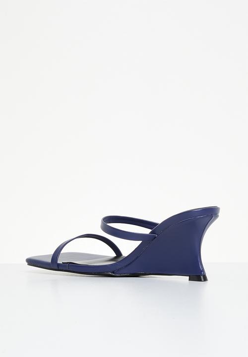 edit - Samira wedge mule - navy