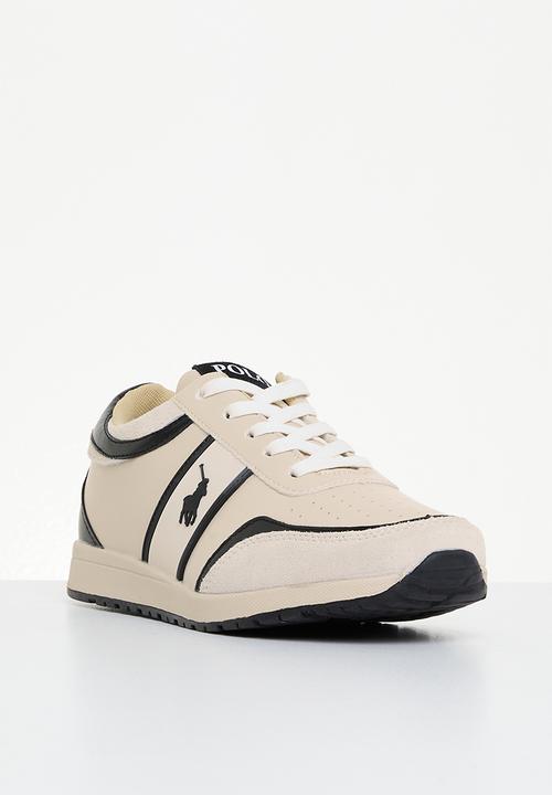 POLO - Side flash suede runner - off white