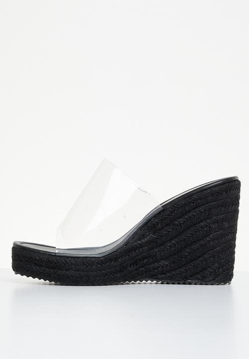 Superbalist - Tory wedge mule - black