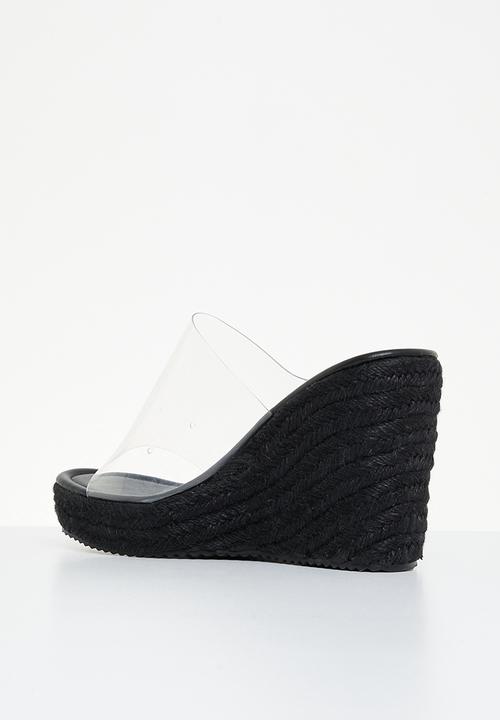 Superbalist - Tory wedge mule - black