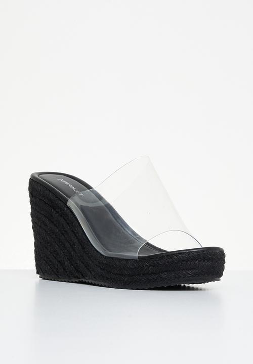 Superbalist - Tory wedge mule - black