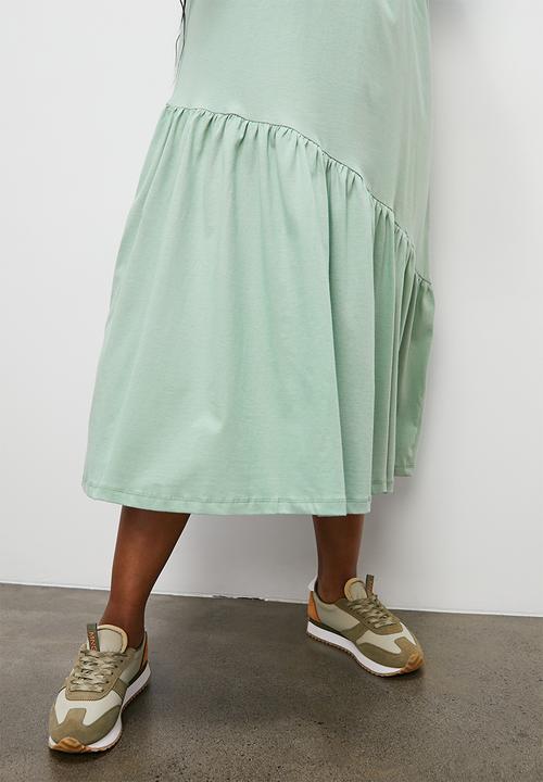 Superbalist - A-line T-shirt dress - sage