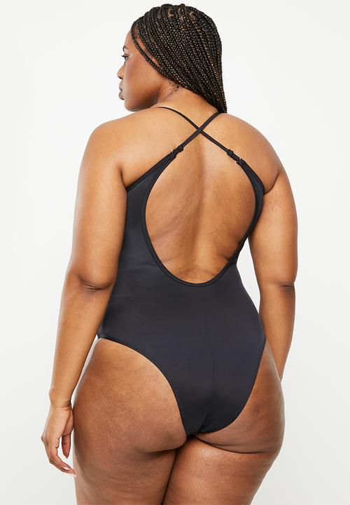 DORINA - Plus torca swimsuit - black