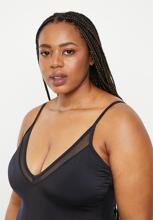 DORINA - Plus torca swimsuit - black