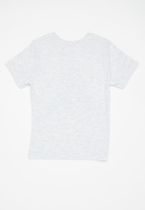 Superbalist - Boys 2 pack printed tee - ice melange & blue