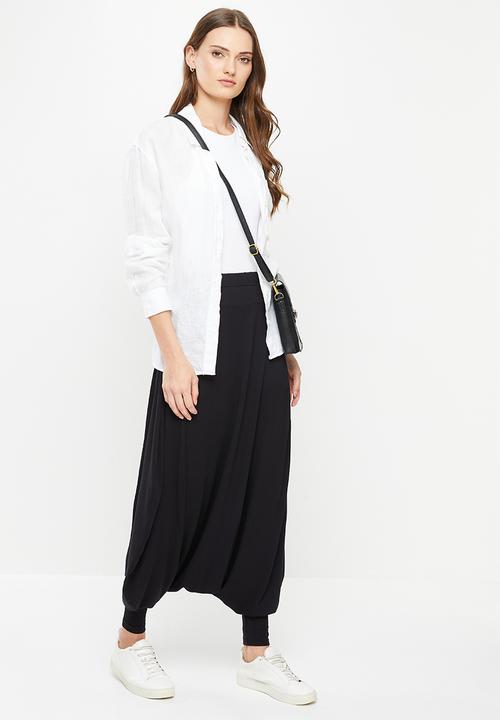 AMANDA LAIRD CHERRY - Harem pants - black