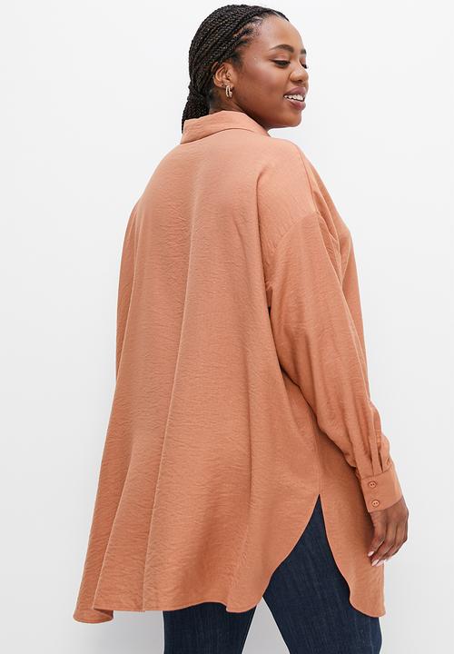 edit Plus - Longline shirt - henna