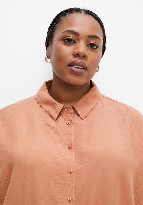 edit Plus - Longline shirt - henna