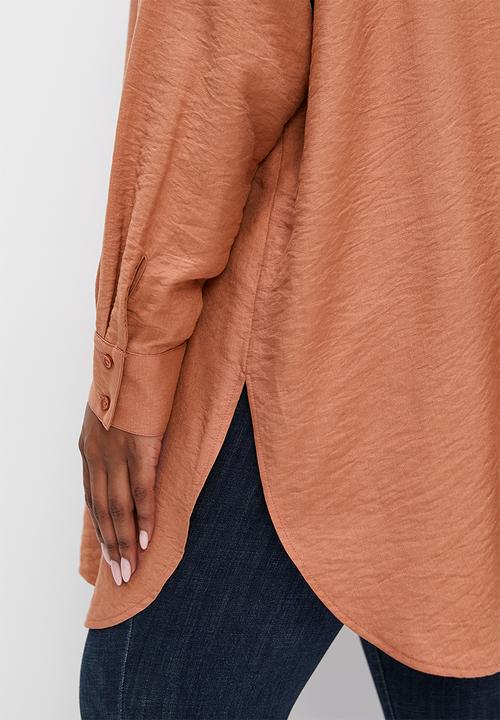edit Plus - Longline shirt - henna
