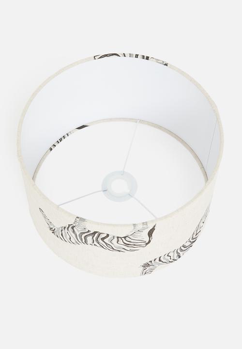Sixth Floor - Intra barrell lampshade - black & white