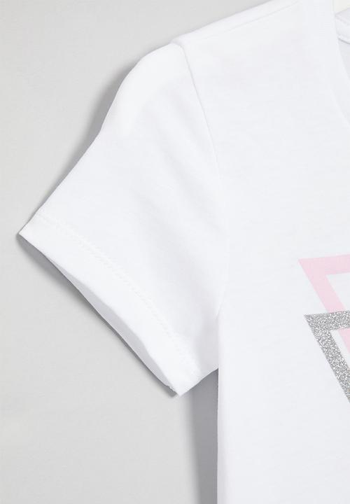 GUESS - Short sleeve logo tee - white