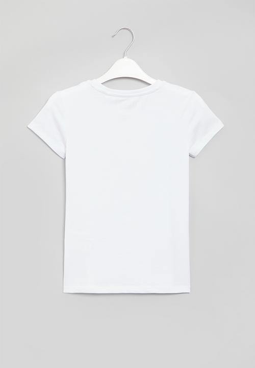 GUESS - Guess floral tee - white