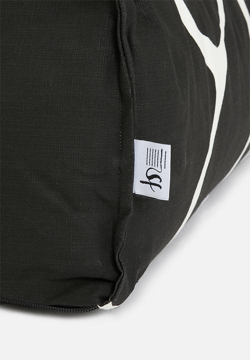 Sixth Floor - Nairobi patio floor cushion- black & white