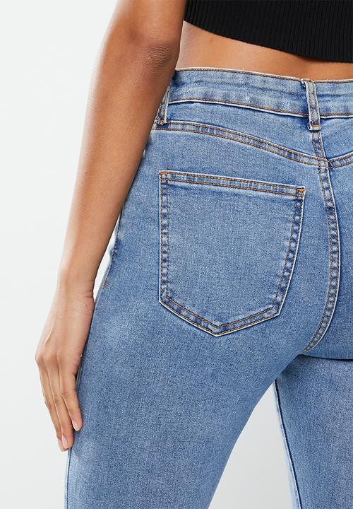 Cotton On - High rise cropped skinny jean - offshore blue rip