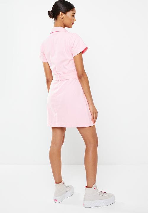 Cotton On - Utility mini dress - bubble pink
