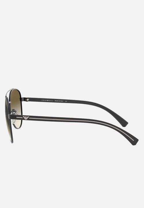 Emporio Armani - Emporio armani 0ea2059 61 modern sunglasses - matte gunmetal