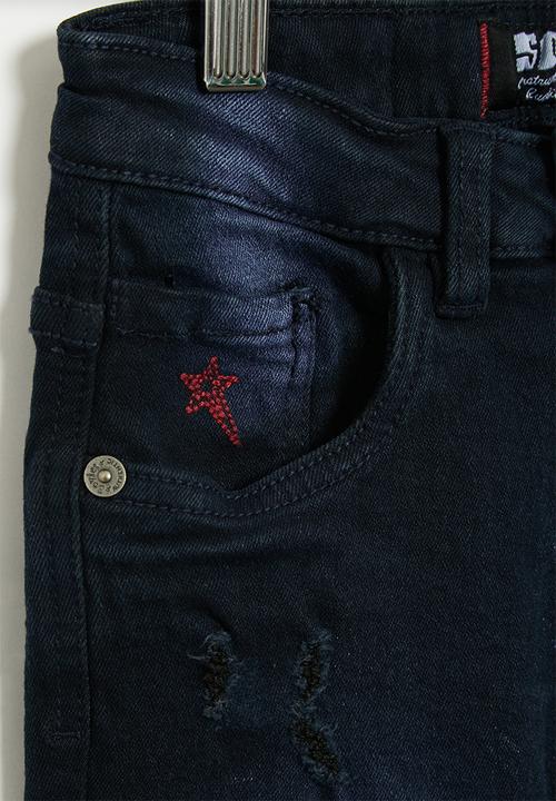 SOVIET - B chosen boys denim short - blue black