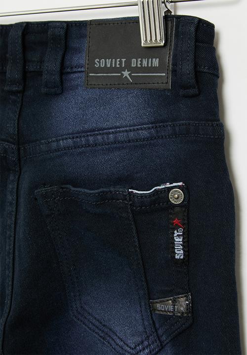 SOVIET - B chosen boys denim short - blue black