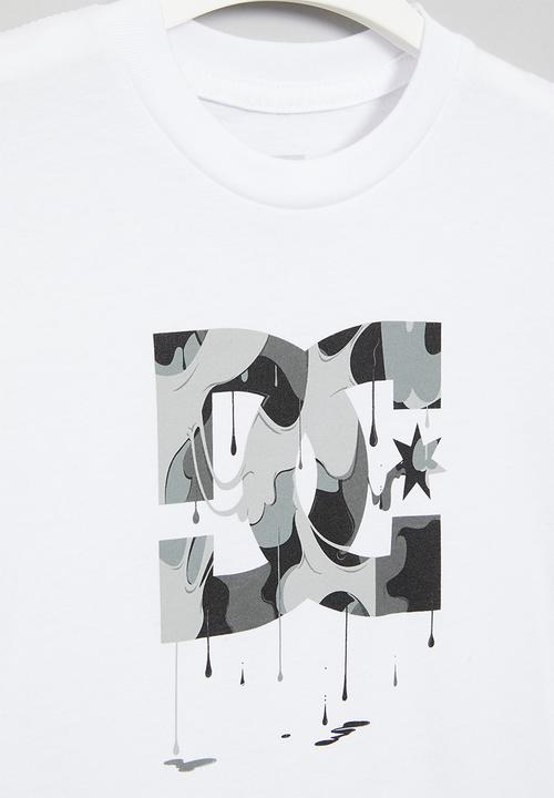DC - Star drip drop short sleeve boy - white