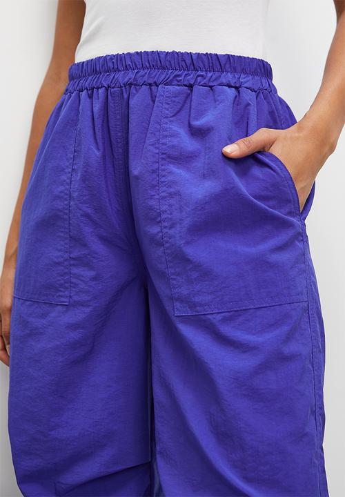 Blake - Parachute trousers - blue