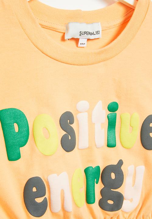 Superbalist - Crop top with elasticated hem - orange