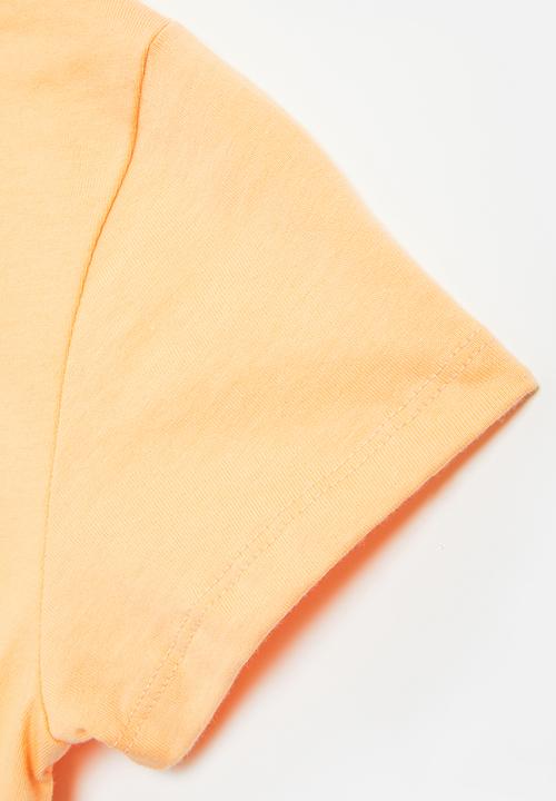 Superbalist - Crop top with elasticated hem - orange