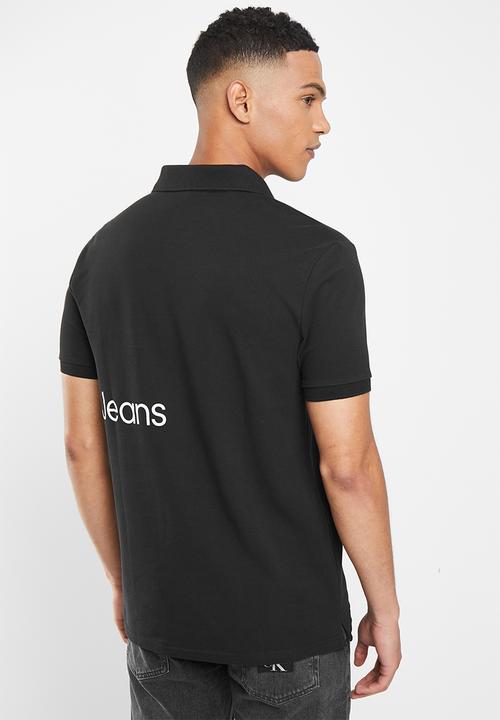 Calvin Klein - Institutional blocking polo - ck black