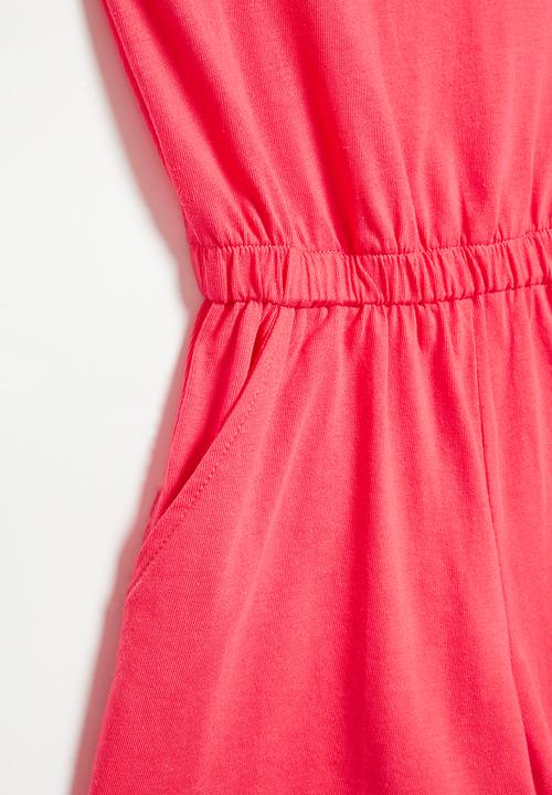 Superbalist - Girls summer playsuit - red