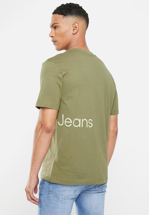 Calvin Klein - Institutional blocking tee - burnt olive