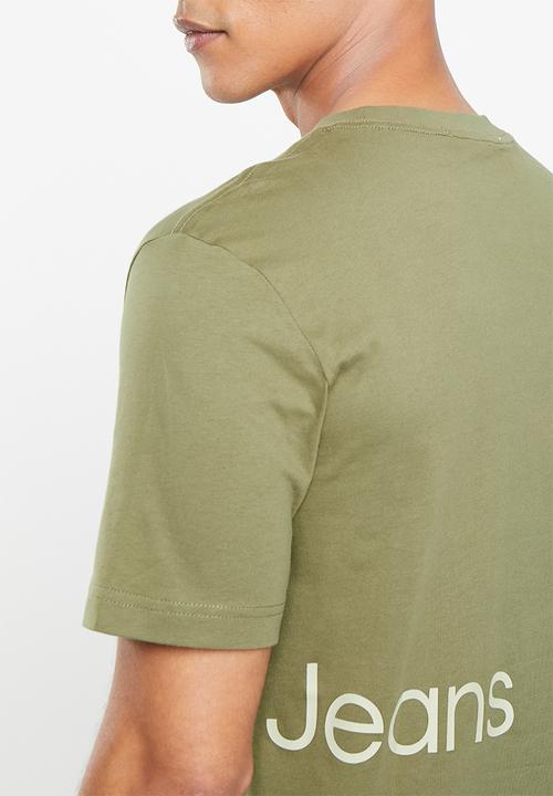 Calvin Klein - Institutional blocking tee - burnt olive