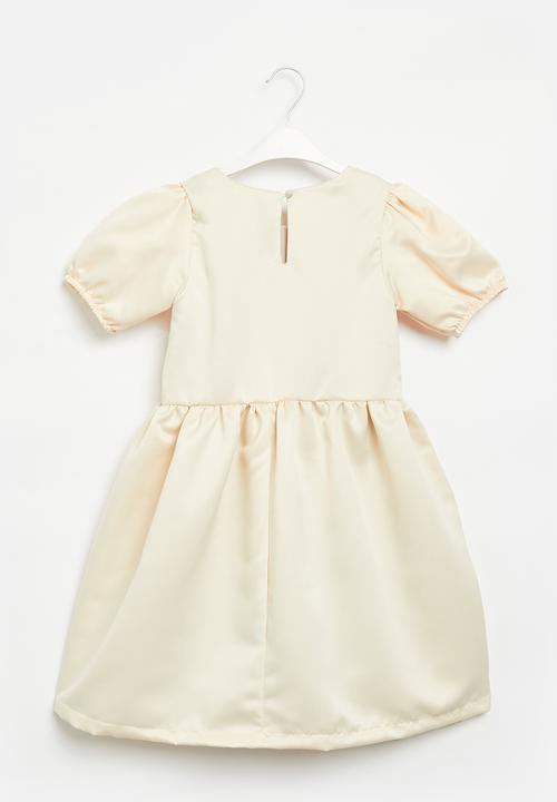 Superbalist - Puff sleeve occasion dress - cream