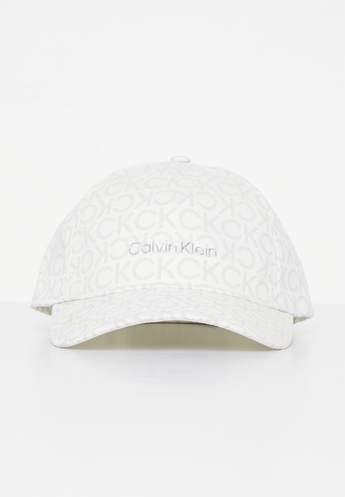 Calvin Klein - Ck must metal letter bb cap mono - white