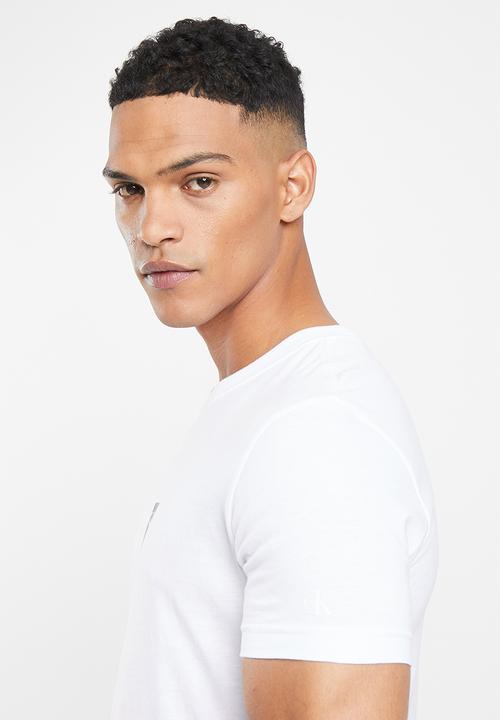 Calvin Klein - Small center box tee - bright white